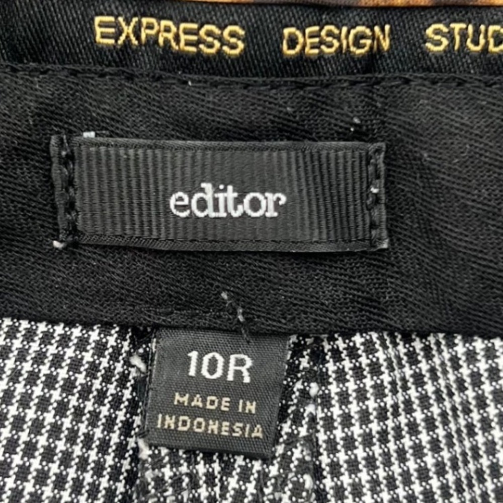 Express Editor Black White Micro Houndstooth Wide… - image 3